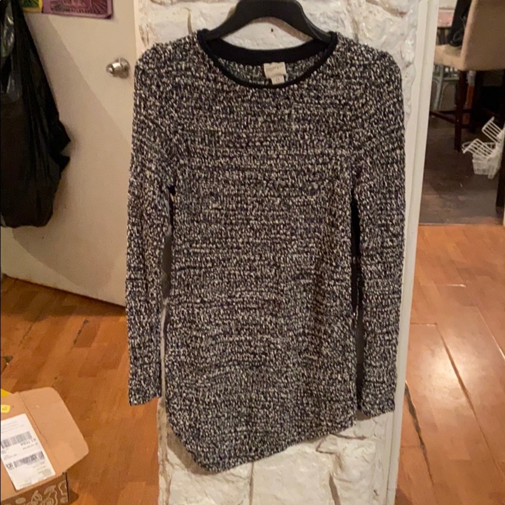 Chico’s asymmetrical sweater.